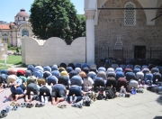 Sophia - Overflow Worshippers at Huge Mosque