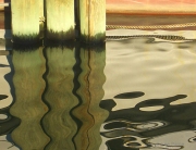 Pilings, Dark Oil, One