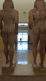 Delphi Museum - Two Ancient Brothers Observe Visitors