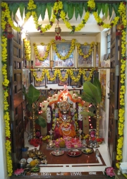 Family Shrine in a Hindu Home