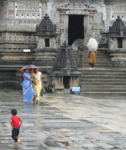 Outside an Ancient Temple