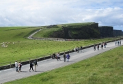 Cliffs-of-Moher, People Giving Scale to the Massive Cliffs of Moher